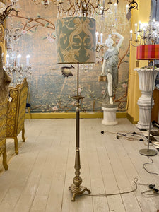 Antique Nickel Standing Lamp - SOLD