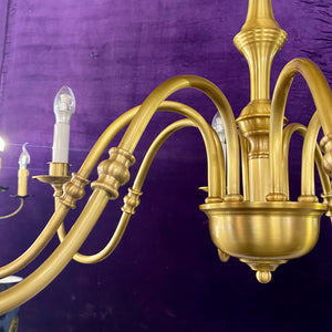 Brass Flemish Style Chandelier - SOLD