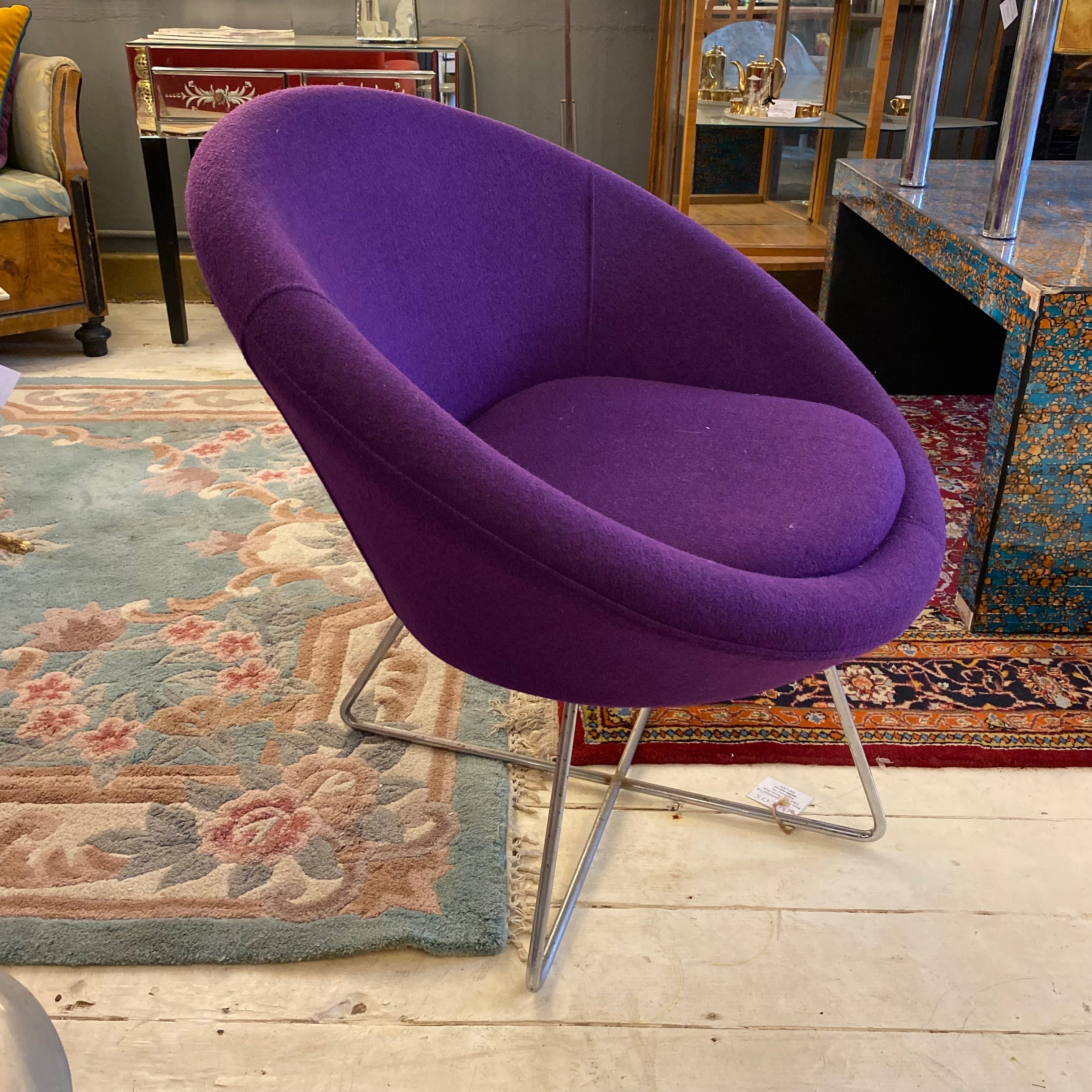 Retro Purple Tub Chair - SOLD