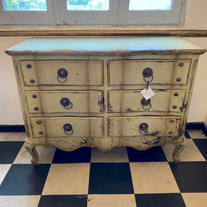 Distressed French Style Chest of Drawers