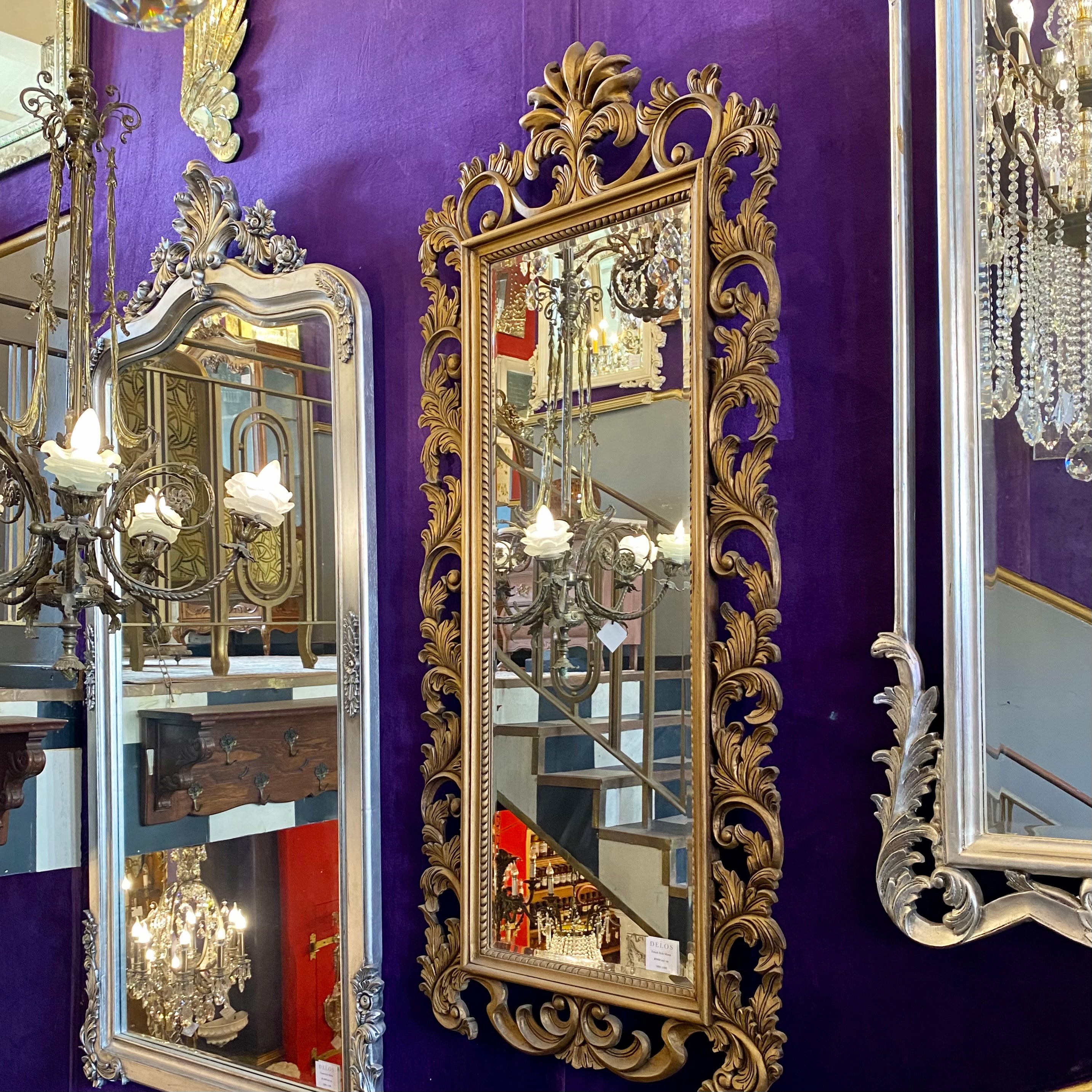 Tall French Style Mirror