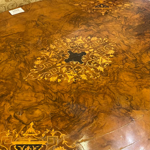 Antique Burr Walnut Dining Table - SOLD