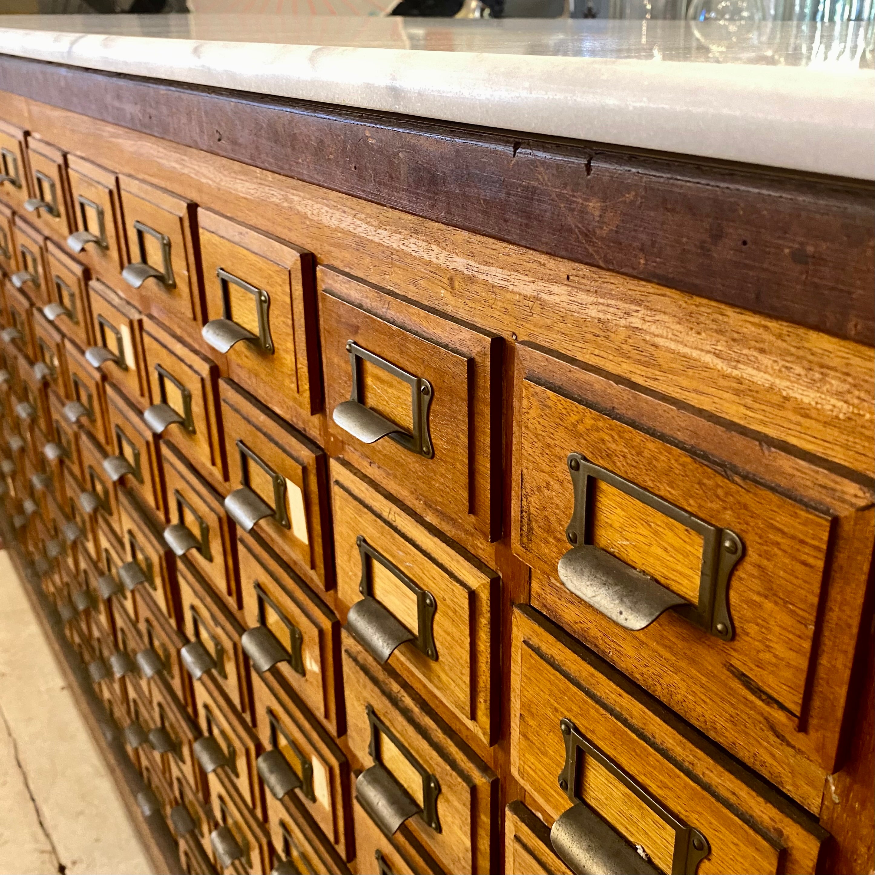 Vintage 1930's Oak Shop Cabinet