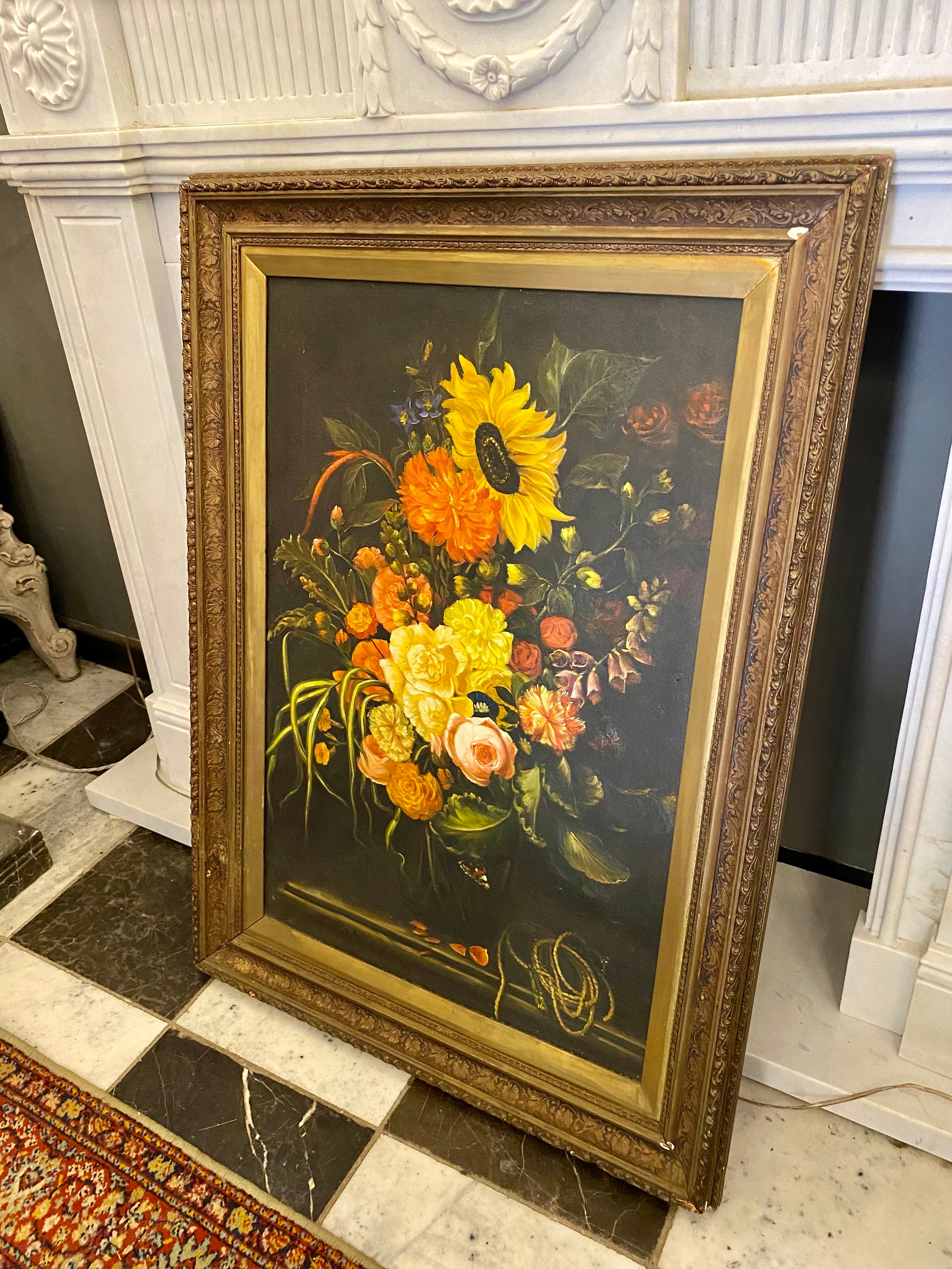 Beautiful Oil Painting of Flowers - SOLD