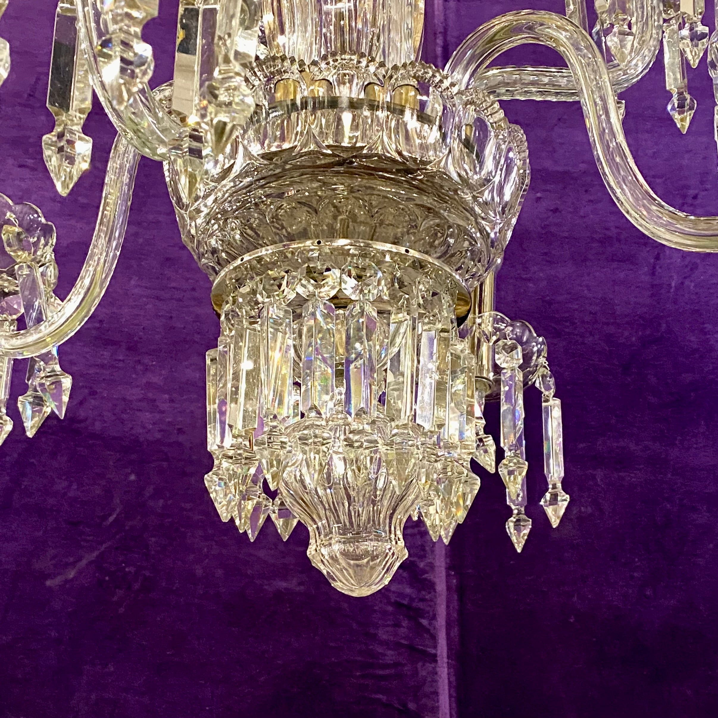 Spectacular Antique Bohemian Chandelier with Original Crystals