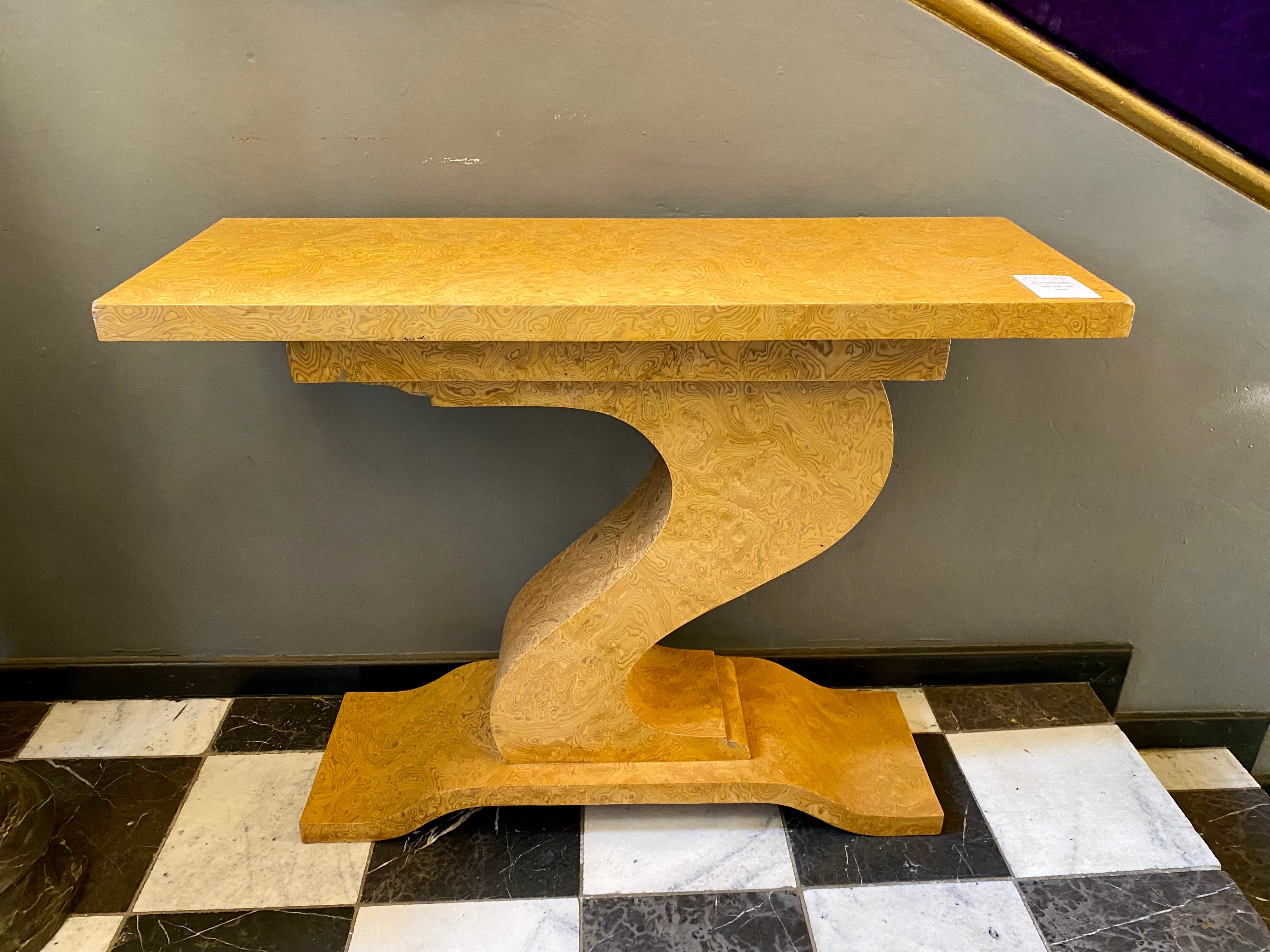 Art Deco Walnut Veneered Console - SOLD