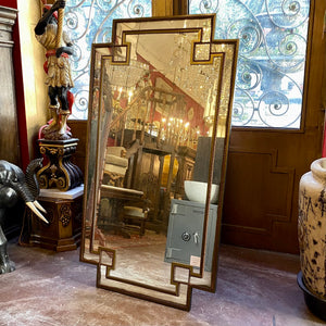 Aged Art Deco Inspired Mirror - SOLD