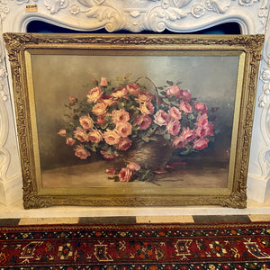 Still Life of Roses by R. Romagnoli - SOLD