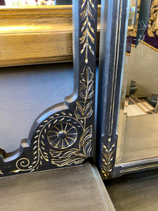 Victorian Dressing Table Painted in a Matte Charcoal Finish - SOLD