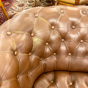 1930's Vintage Leather Chesterfield - SOLD