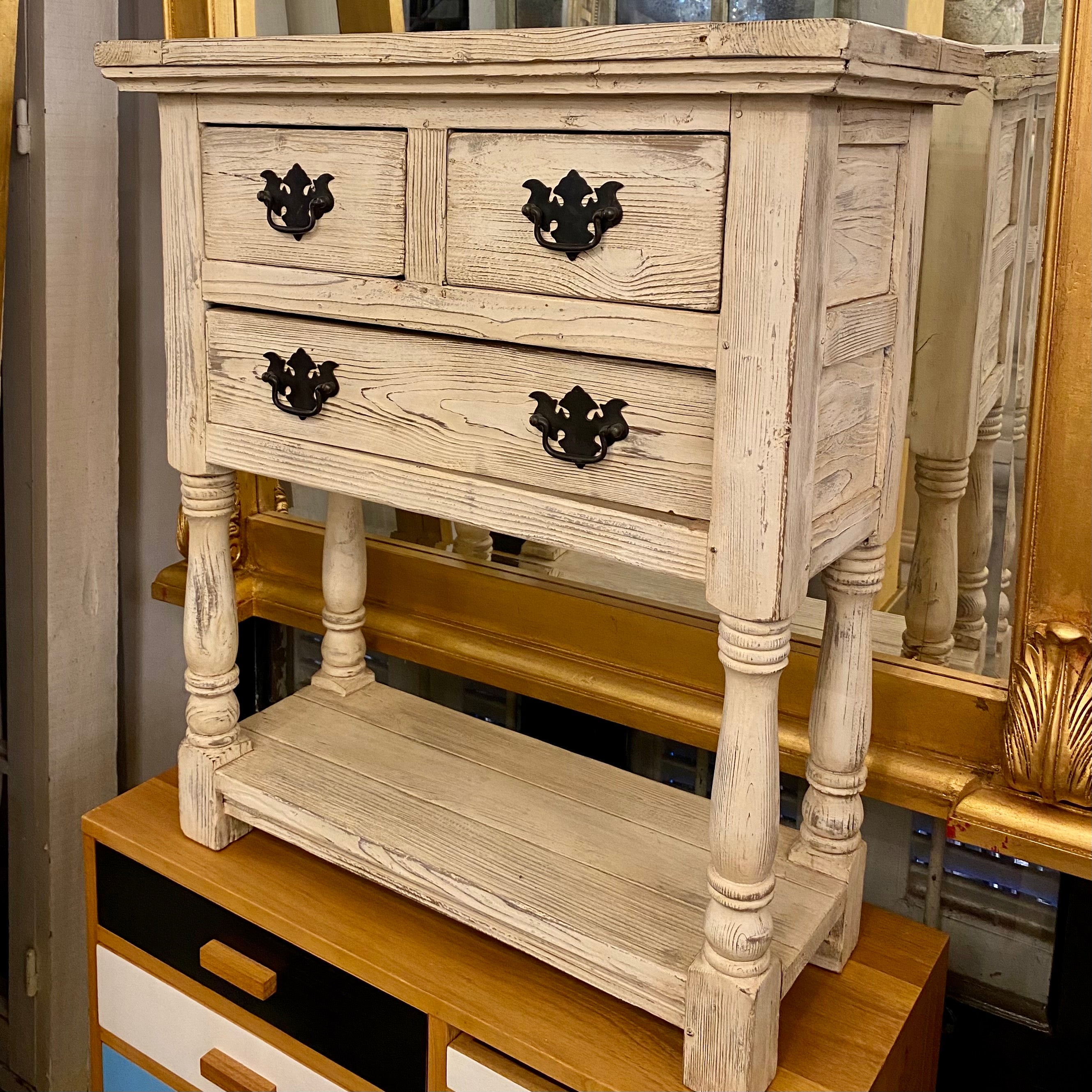 White Washed Telephone Table - SOLD