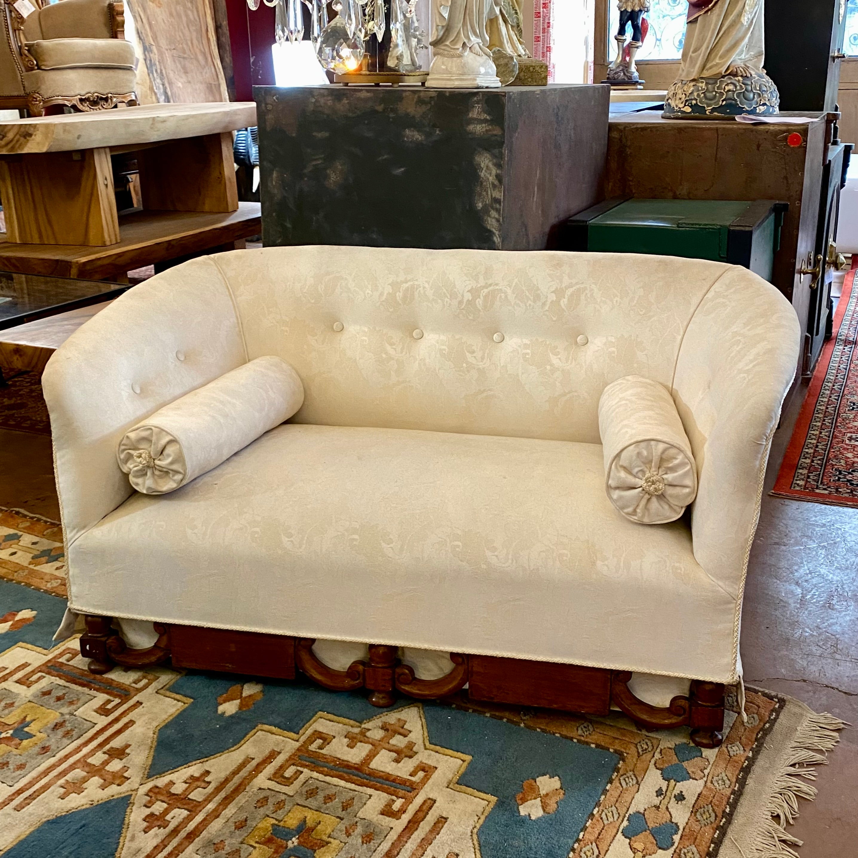 Antique Carved Rosewood Sofa