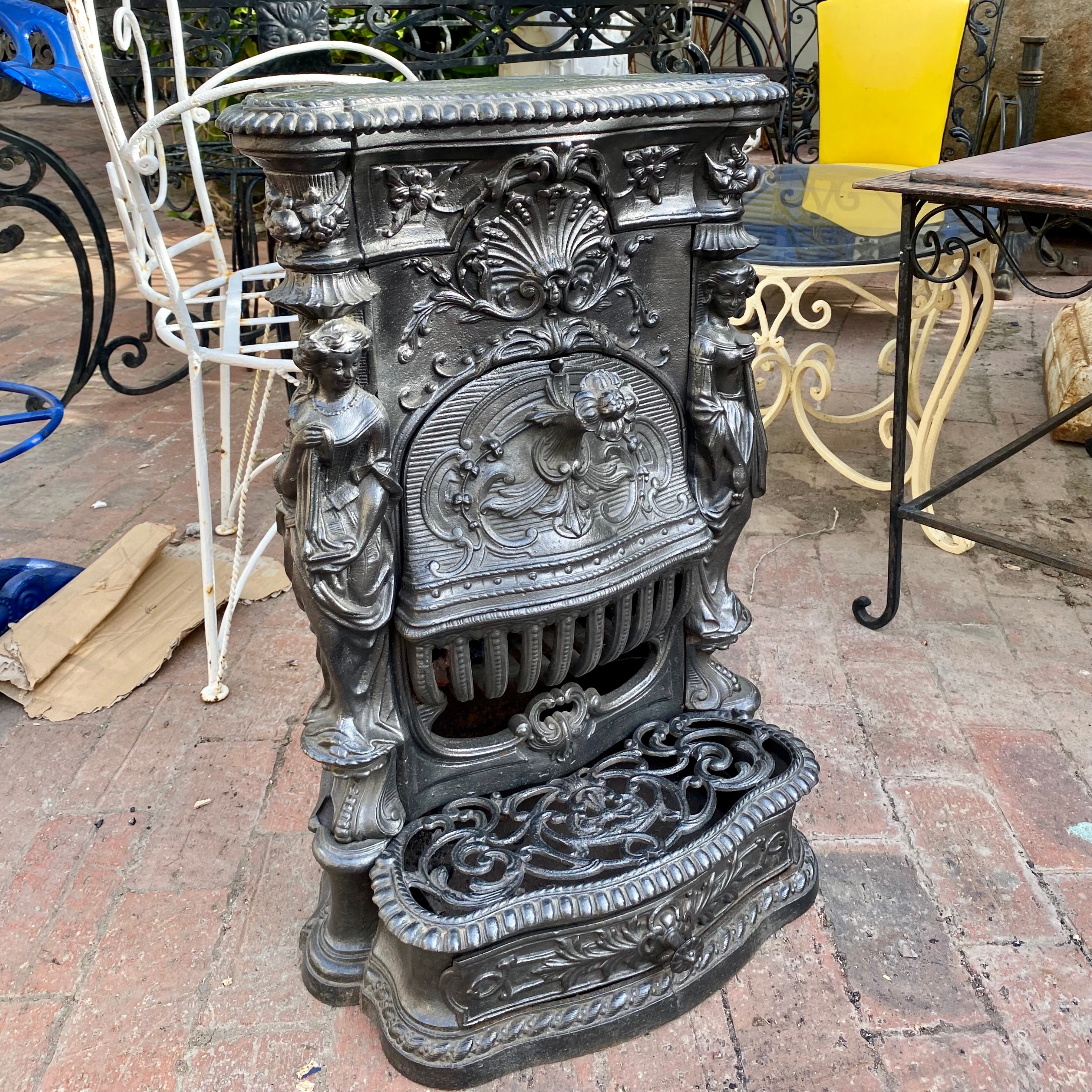 Antique Cast Iron Stove - SOLD