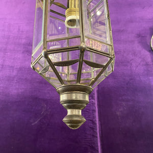 Aged Brass Barrel Lantern - SOLD