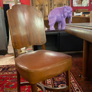 Art Deco Dining Table with Six Matching Chairs - SOLD