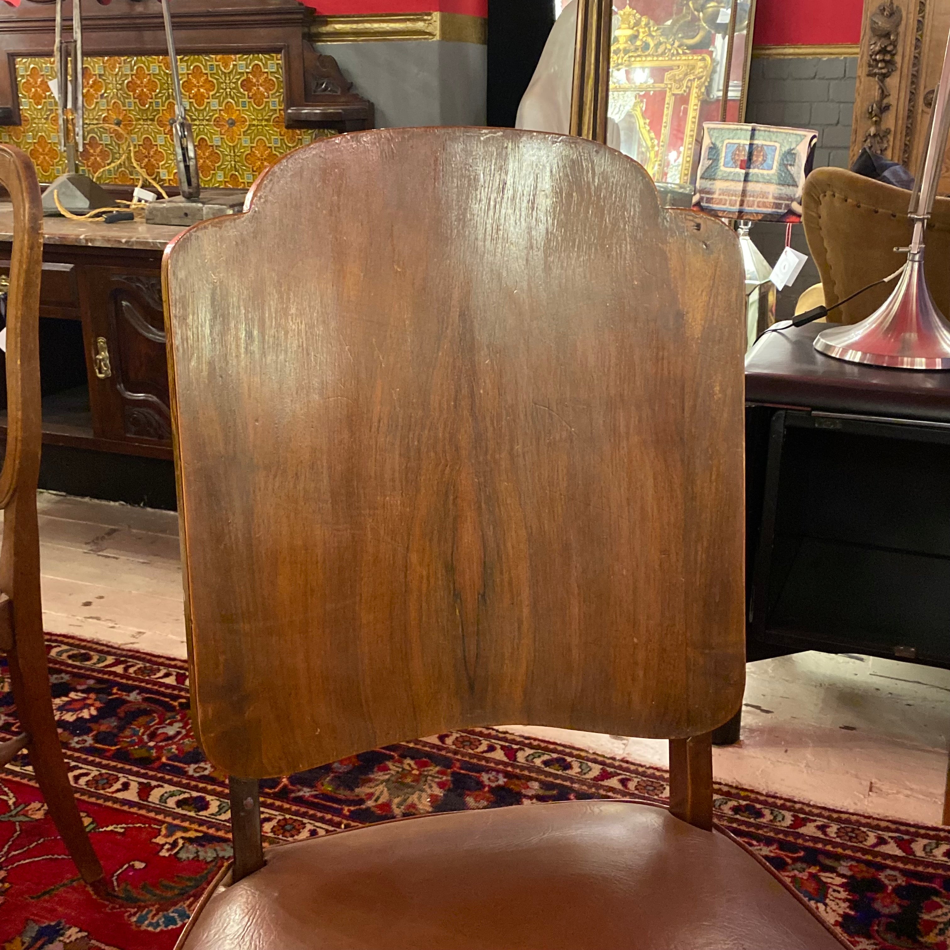 Art Deco Dining Table with Six Matching Chairs - SOLD