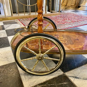 Vintage Inlaid Drinks Trolley - SOLD