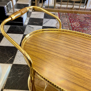 Vintage Gilt Wood Drinks Trolley