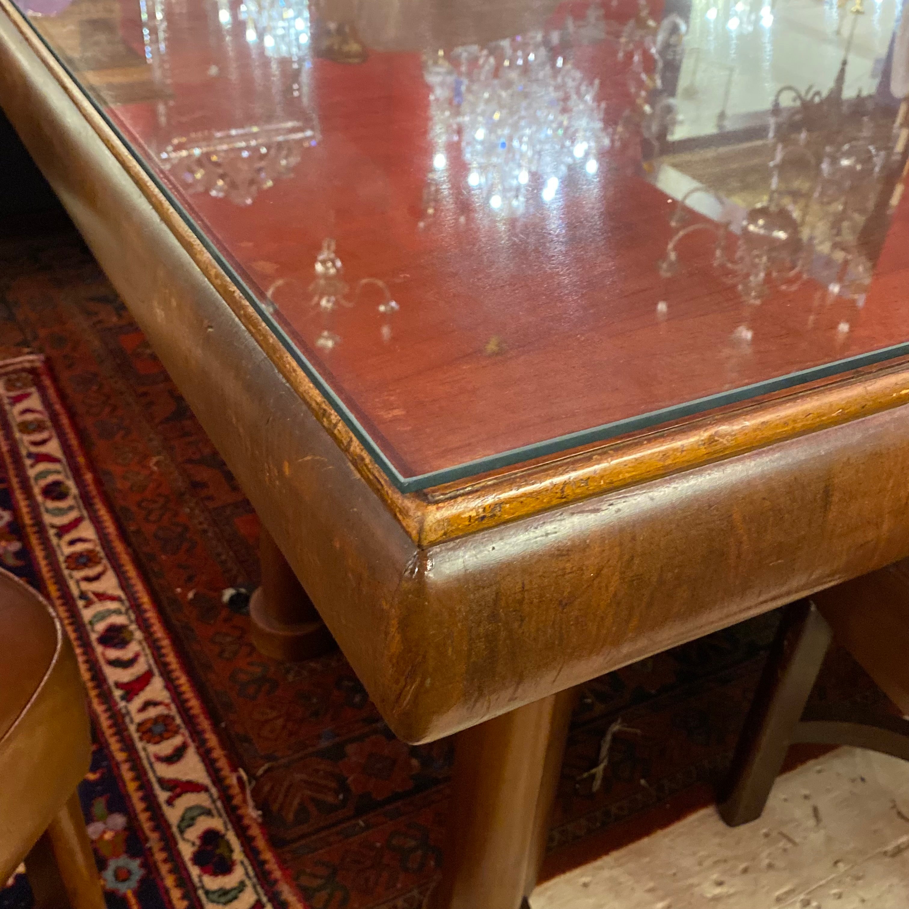 Art Deco Dining Table with Six Matching Chairs - SOLD