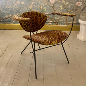 Funky Vintage Leopard Print Chair - SOLD