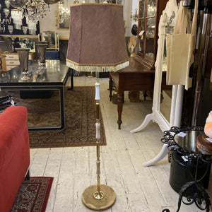 Vintage Italian Brass and Marble Standing Lamp - SOLD