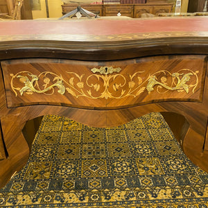 French Style Inlaid Desk with Brass Casting - SOLD