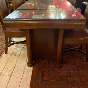 Art Deco Dining Table with Six Matching Chairs - SOLD