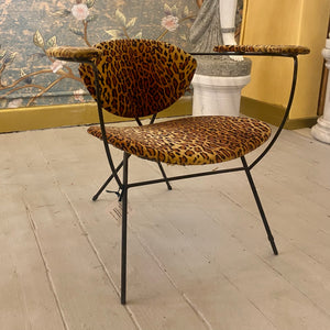 Funky Vintage Leopard Print Chair - SOLD