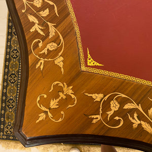 French Style Inlaid Desk with Brass Casting - SOLD