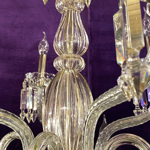 Spectacular Antique Bohemian Chandelier with Original Crystals