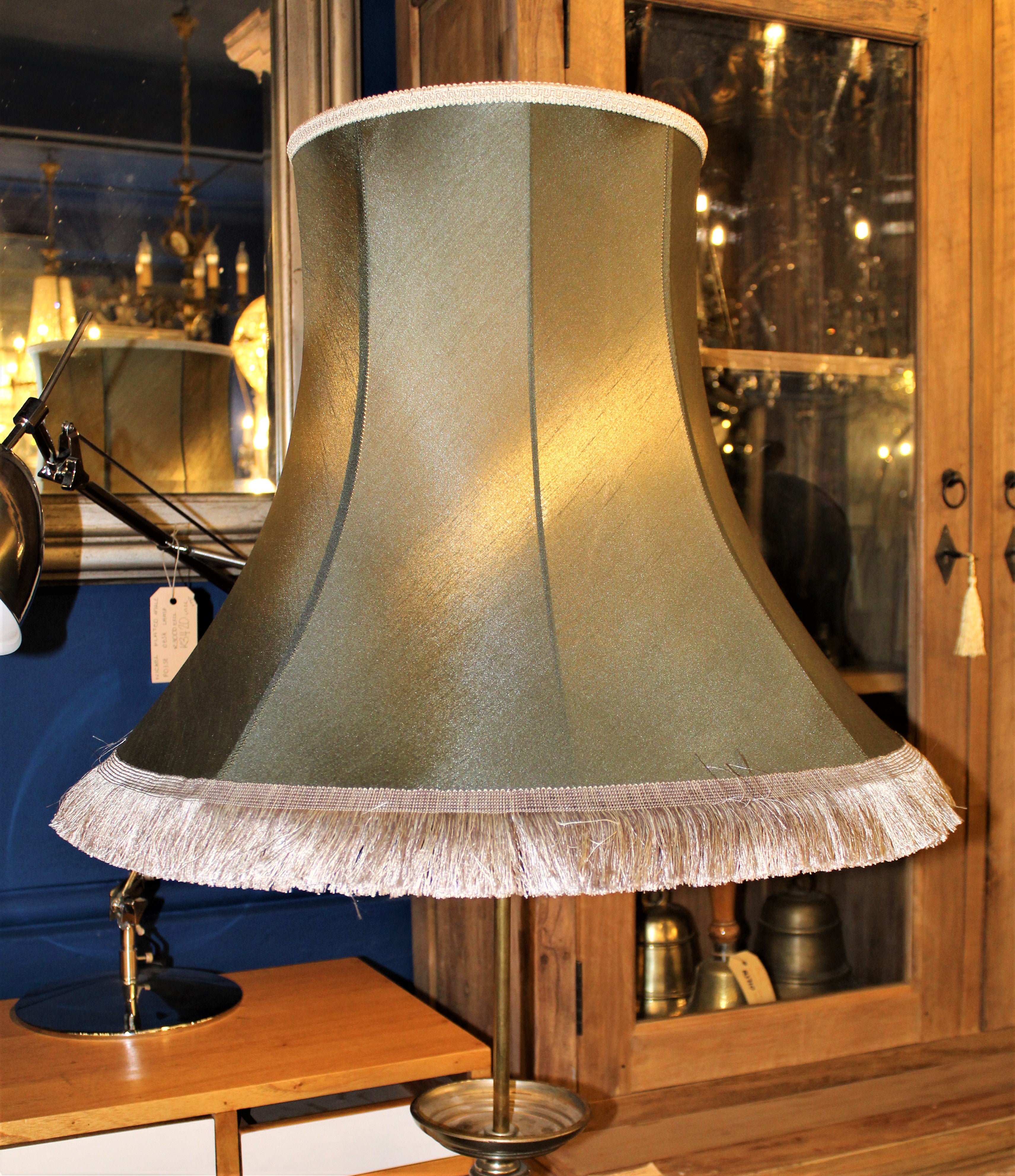 Dark Olive Lampshade - SOLD