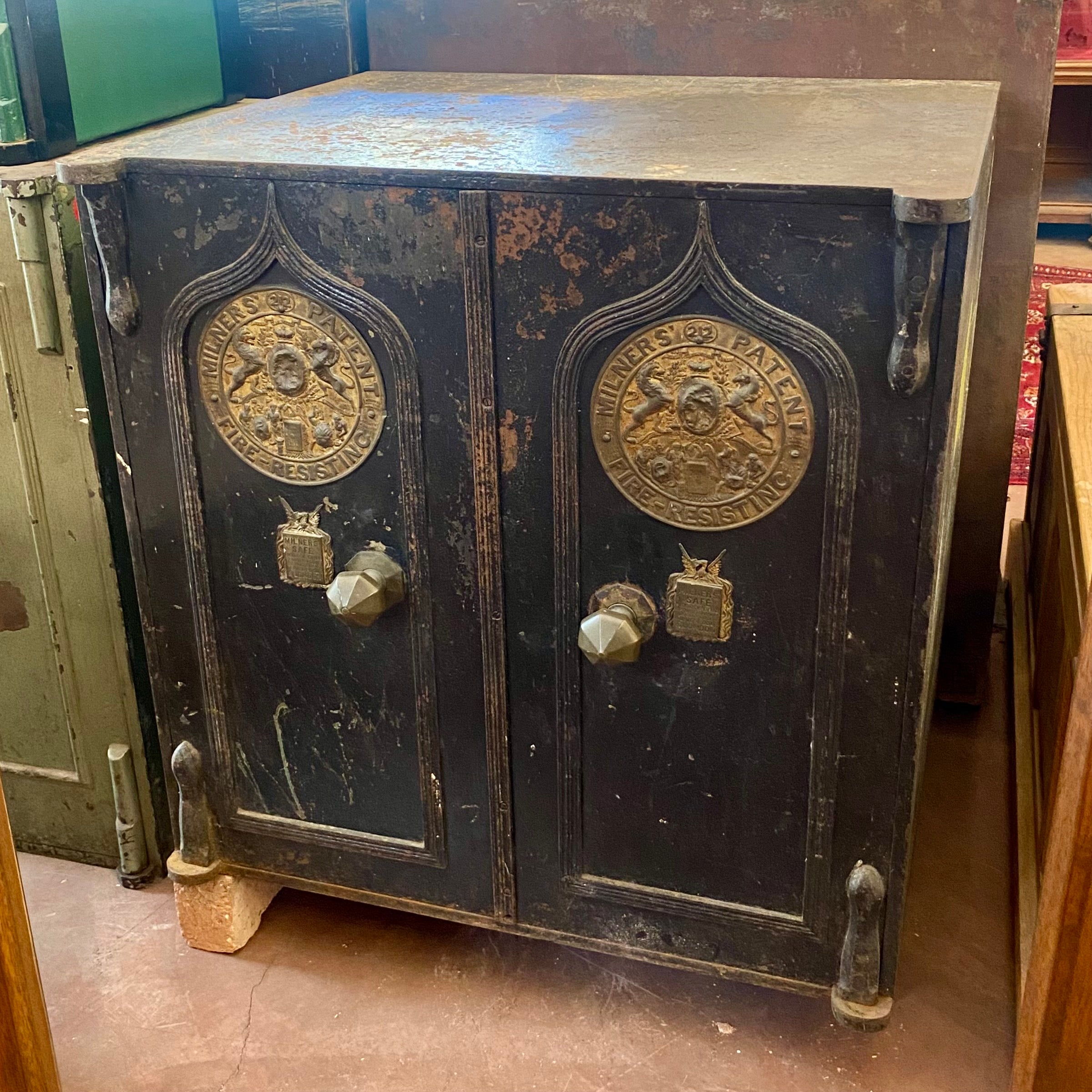 Very Large and Rare Antique Double Door Safe - SOLD